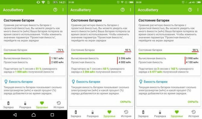 Как определить срок службы аккумулятора мобильного телефона Android и оценить его общее состояние, включая износ, а также емкость